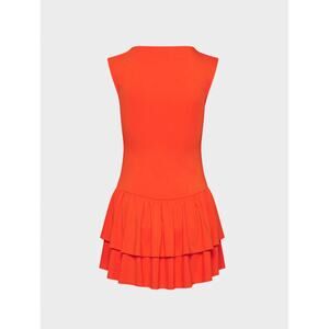 Aritzia Wilfred Women's Ruffled Goodlux Bloomsbury Mini Dress‎ Orange Size 2XS